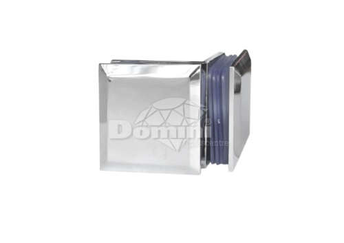 Коннектор OP-1 стекло-стекло 90 | FGD-144 ZN/CR | Хром